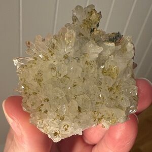 Clear Quarts Crystal with Pyrite Inclusions